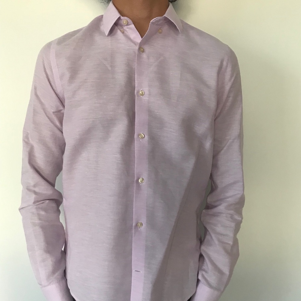 Zara Men’s pink dress shirt